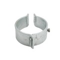 6 5/8" (6 5/8" OD) Industrial Round Post Collar Hinge - Back Bolt Style Gate Hinge (Set Screw) HDG Pressed Steel - CHBB-658