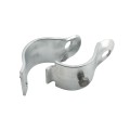 3 1/2" (3 1/2" OD) Industrial Round Post Collar Hinge - Hook & Eye Interlocking Style Gate Hinge (Set Screw) HDG Pressed Steel - CHHE-312