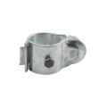 3" (2 7/8" OD) Industrial Round Post Collar Hinge - Hook & Eye Interlocking Style Gate Hinge (Set Screw) HDG Pressed Steel - CHHE-3