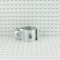 3" (2 7/8" OD) Industrial Round Post Collar Hinge - Hook & Eye Interlocking Style Gate Hinge (Set Screw) HDG Pressed Steel - CHHE-3
