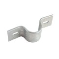 Chain Link 2 1/2" (2 3/8" OD) Industrial Facia / Side Wall Mount Chain Link Fence Bracket (Heavy Duty Pressed Steel Hot Dip Galvanized)