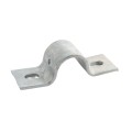 Chain Link 2 1/2" (2 3/8" OD) Industrial Facia / Side Wall Mount Chain Link Fence Bracket (Heavy Duty Pressed Steel Hot Dip Galvanized)