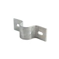 Chain Link 2 1/2" (2 3/8" OD) Industrial Facia / Side Wall Mount Chain Link Fence Bracket (Heavy Duty Pressed Steel Hot Dip Galvanized)