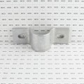 Chain Link 2 1/2" (2 3/8" OD) Industrial Facia / Side Wall Mount Chain Link Fence Bracket (Heavy Duty Pressed Steel Hot Dip Galvanized)