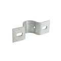 Chain Link 2 1/2" (2 3/8" OD) Industrial Facia / Side Wall Mount Chain Link Fence Bracket (Heavy Duty Pressed Steel Hot Dip Galvanized)