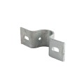Chain Link 2 1/2" (2 3/8" OD) Industrial Facia / Side Wall Mount Chain Link Fence Bracket (Heavy Duty Pressed Steel Hot Dip Galvanized)