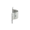 Chain Link 2 1/2" (2 3/8" OD) Industrial Facia / Side Wall Mount Chain Link Fence Bracket (Heavy Duty Pressed Steel Hot Dip Galvanized)