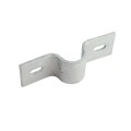 Chain Link 2" (1 7/8" OD) Industrial Facia / Side Wall Mount Chain Link Fence Bracket (Heavy Duty Pressed Steel Hot Dip Galvanized)