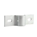 Chain Link 2" (1 7/8" OD) Industrial Facia / Side Wall Mount Chain Link Fence Bracket (Heavy Duty Pressed Steel Hot Dip Galvanized)