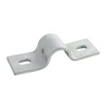 Chain Link 2" (1 7/8" OD) Industrial Facia / Side Wall Mount Chain Link Fence Bracket (Heavy Duty Pressed Steel Hot Dip Galvanized)