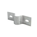 Chain Link 2" (1 7/8" OD) Industrial Facia / Side Wall Mount Chain Link Fence Bracket (Heavy Duty Pressed Steel Hot Dip Galvanized)