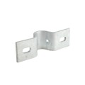 Chain Link 2" (1 7/8" OD) Industrial Facia / Side Wall Mount Chain Link Fence Bracket (Heavy Duty Pressed Steel Hot Dip Galvanized)