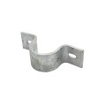 Chain Link 3 1/2" (3 1/2" OD) Industrial Facia / Side Wall Mount Chain Link Fence Bracket (Heavy Duty Pressed Steel Hot Dip Galvanized)