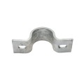 Chain Link 3 1/2" (3 1/2" OD) Industrial Facia / Side Wall Mount Chain Link Fence Bracket (Heavy Duty Pressed Steel Hot Dip Galvanized)