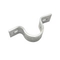 Chain Link 3 1/2" (3 1/2" OD) Industrial Facia / Side Wall Mount Chain Link Fence Bracket (Heavy Duty Pressed Steel Hot Dip Galvanized)