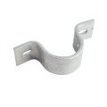 Chain Link 3" (2 7/8" OD) Industrial Facia / Side Wall Mount Chain Link Fence Bracket (Heavy Duty Pressed Steel Hot Dip Galvanized)