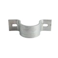 Chain Link 3" (2 7/8" OD) Industrial Facia / Side Wall Mount Chain Link Fence Bracket (Heavy Duty Pressed Steel Hot Dip Galvanized)
