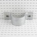 Chain Link 3" (2 7/8" OD) Industrial Facia / Side Wall Mount Chain Link Fence Bracket (Heavy Duty Pressed Steel Hot Dip Galvanized)