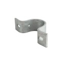 Chain Link 3" (2 7/8" OD) Industrial Facia / Side Wall Mount Chain Link Fence Bracket (Heavy Duty Pressed Steel Hot Dip Galvanized)