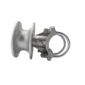 Chain Link 3 1/2" Round Post x 2 1/2" [2 3/8" OD] Round Gate Frame Cantilever Roller for Sliding Gates