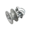 Chain Link 3" [2 7/8" OD] Round Post x 2 1/2" [2 3/8" OD] Heavy Duty Round Gate Frame Cantilever Roller for Sliding Gates (Malleable Steel) (Cantilever Roller)