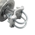 Chain Link 3" [2 7/8" OD] Round Post x 2 1/2" [2 3/8" OD] Heavy Duty Round Gate Frame Cantilever Roller for Sliding Gates (Malleable Steel) (Cantilever Roller)