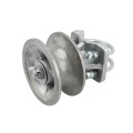 Chain Link 3" [2 7/8" OD] Round Post x 2 1/2" [2 3/8" OD] Heavy Duty Round Gate Frame Cantilever Roller for Sliding Gates (Malleable Steel) (Cantilever Roller)