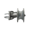 Chain Link 4" Round Post x 2 1/2" [2 3/8" OD] Heavy Duty Round Gate Frame Cantilever Roller for Sliding Gates (Malleable Steel) (Cantilever Roller)