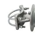 Chain Link 4" Round Post x 2 1/2" [2 3/8" OD] Heavy Duty Round Gate Frame Cantilever Roller for Sliding Gates (Malleable Steel) (Cantilever Roller)