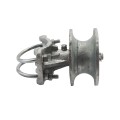 Chain Link 4" Round Post x 2 1/2" [2 3/8" OD] Heavy Duty Round Gate Frame Cantilever Roller for Sliding Gates (Malleable Steel) (Cantilever Roller)