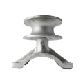 Chain Link 6 5/8" Round Post x 2 1/2" [2 3/8" OD] Round Gate Frame Cantilever Roller for Sliding Gates (Malleable Steel)