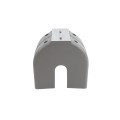 Chain Link Universal Heavy-Duty Safety Cantilever Gate Roller Cover Guard w/ Bracket for Top And Bottom Rollers (Polyethylene)