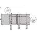 Chain Link Cantilever Gate Roller Stop for 1 5/8" Track
