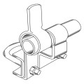 Chain Link Cantilever Gate Roller Stop for 1 5/8" Track