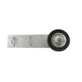Chain Link Bolt-On Cantilever Gate Wheel Helper for 1 5/8" and 2" [1 7/8" OD] Gate Frames (Galvanized Steel)