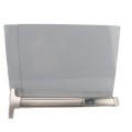 Chain Link Fence Gate DAC 36" Detex Advantex Exit Bar Kit with Plate (Stainless Steel)