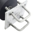 Chain Link 3" Square Post x 2" Square Gate Frame Nylon Cantilever Roller for Sliding Gates (Malleable Steel)