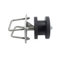 Chain Link 4" Square Post x 2" Square Gate Frame Nylon Cantilever Roller for Sliding Gates (Malleable Steel) (Cantilever Roller)