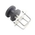 Chain Link 4" Square Post x 2" Square Gate Frame Nylon Cantilever Roller for Sliding Gates (Malleable Steel) (Cantilever Roller)