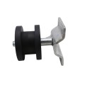 Chain Link 4" Round Post x 2" Square Gate Frame Nylon Cantilever Roller for Sliding Gates (Malleable Steel)