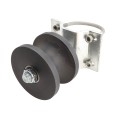 Chain Link 4" Round Post x 2 1/2" [2 3/8" OD] Round Gate Frame Nylon Cantilever Roller for Sliding Gates (Pressed Steel)