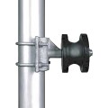 Chain Link 4" Round Post x 2 1/2" [2 3/8" OD] Round Gate Frame Nylon Cantilever Roller for Sliding Gates (Malleable Steel)