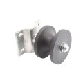Chain Link 4" Round Post x 2 1/2" [2 3/8" OD] Round Gate Frame Nylon Cantilever Roller for Sliding Gates (Malleable Steel) (Cantilever Roller)