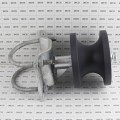 Chain Link 4" Round Post x 2 1/2" [2 3/8" OD] Round Gate Frame Nylon Cantilever Roller for Sliding Gates (Malleable Steel) (Cantilever Roller)