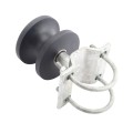Chain Link 4" Round Post x 2 1/2" [2 3/8" OD] Round Gate Frame Nylon Cantilever Roller for Sliding Gates (Malleable Steel) (Cantilever Roller)