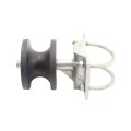 Chain Link 4" Round Post x 2 1/2" [2 3/8" OD] Round Gate Frame Nylon Cantilever Roller for Sliding Gates (Malleable Steel) (Cantilever Roller)