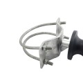Chain Link 8 5/8" Round Post x 2 1/2" [2 3/8" OD] Round Gate Frame Nylon Cantilever Roller for Sliding Gates (Malleable Steel)