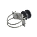 Chain Link 8 5/8" Round Post x 2 1/2" [2 3/8" OD] Round Gate Frame Nylon Cantilever Roller for Sliding Gates (Malleable Steel)