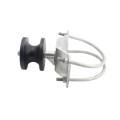 Chain Link 8 5/8" Round Post x 2 1/2" [2 3/8" OD] Round Gate Frame Nylon Cantilever Roller for Sliding Gates (Malleable Steel)