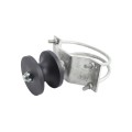 Chain Link 8 5/8" Round Post x 2 1/2" [2 3/8" OD] Round Gate Frame Nylon Cantilever Roller for Sliding Gates (Malleable Steel)
